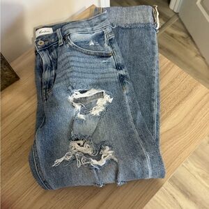 KanCan Light Blue Distressed Boyfriend Jeans